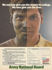 1985 US Army National Guard GI Bill vintage print ad advertisement