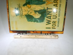 Vintage Uncle Sam «I Want You for the US Army» Recruiting Sign Mancave MT