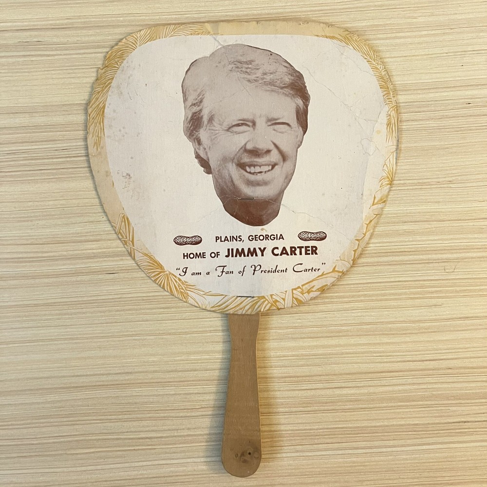 Jimmy Carter Hand Held Fan, Plains Georgia