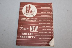 Vintage 1951 Your New Social Security Guidebook Benefits Explanation Booklet
