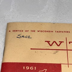 1961 WI Taxes Booklet Wisconsin Taxpayers Alliance Madison WI