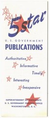 1949 GPO Printing Office Catalog booklet: 5 STAR U.S. GOVERNMENT PUBLICATIONS