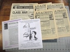 vtg 1960s – 90s protest punk Zines stickers newspapers archive of 99 pcs