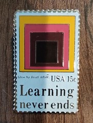 USPS Postage Stamp Learning Never Ends 15c Vintage Tack Pin Enamel Lapel Pin