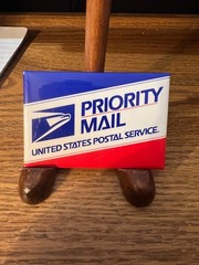 Rectangle 3″ x 2″ United States Postal Service Priority Mail Button