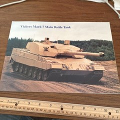 VTG Vickers Mark 7 Main Battle Tank Military Vehicle Brochure Chobham Armour
