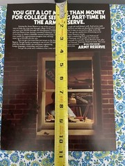 Vintage 1989 Army Reserve Recruitment Print Ad