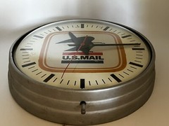 Vintage 60s Post Office Wall Clock – U.S. Mail USPS – Simplex 14″, Model 507-174