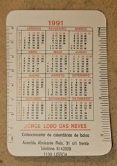 GEORGE BUSH SUDDAM HUSAIN COLOR POCKET CALENDAR FROM DESERT STORM 1991 NEW