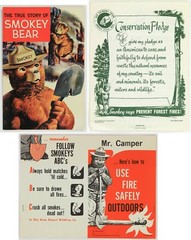 1950s-60s Smokey the Bear Conservation Pledge and Comic