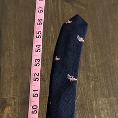 Vintage US Savings Bond Volunteers Tie Navy Blue Patriotic Eagle Flag Union Made