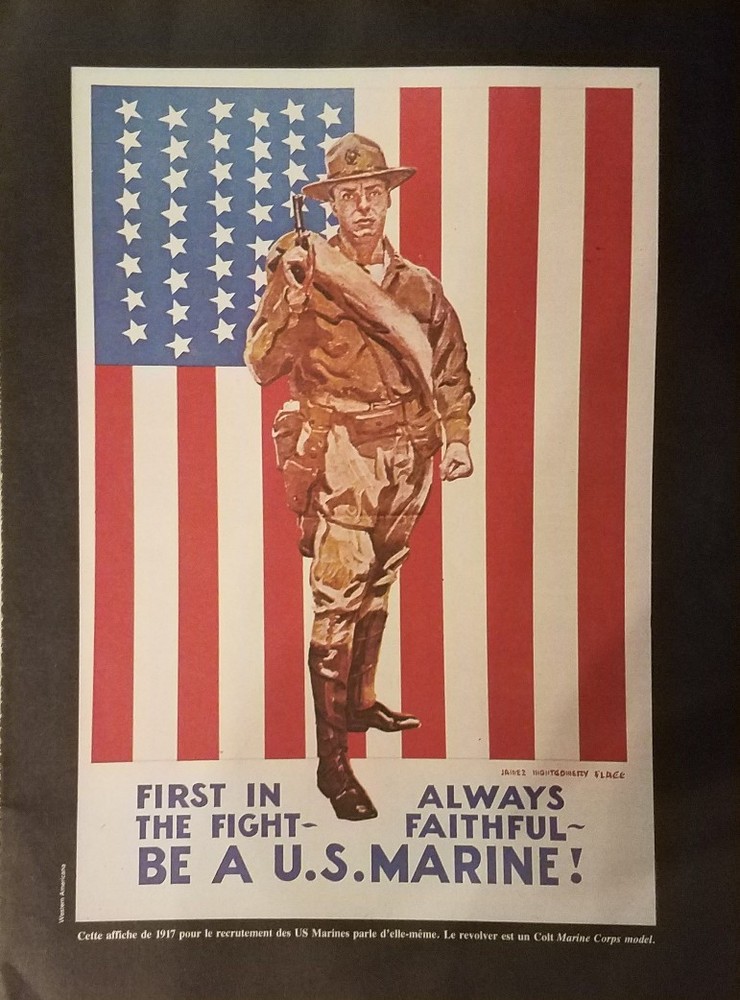 1979 Vintage US Marines Recruit Repro Magazine Advertisment WESTERN AMERICANA