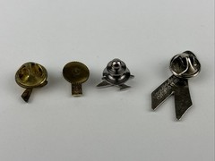 Lot Of 4 Lapel Pins – Antique U.S. Treasury T Minute Man Cross Airplane