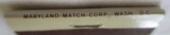 VINTAGE THE WATERGATE TERRACE WASHINGTON DC MATCHBOOK – BRAND NEW