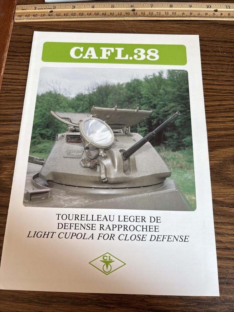 Vintage French Light Cupola for Close Defense Military Brochure: CAFL.38 CAFL 38
