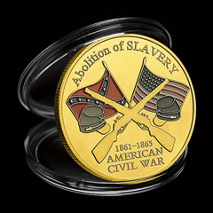 Civil War Souvenir Coin Collectable Military History Commemorative 1-pc