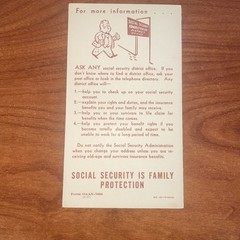 FREE SHIP! 1957 Your New Social Security Guidebook Benefits Explanation Booklet