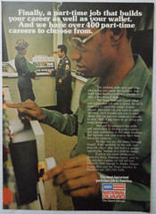 1978 ARMY NATIONAL GUARD Magazine Ad – Most Important Part Time Job