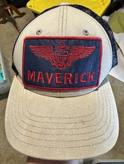 Top Gun Bioworld Gray/Navy Trucker Style SnapbackHat Paramount Pictures 2020