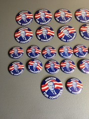 Lot of 22 Political Pins Pinback Button Pin Horton For Congress