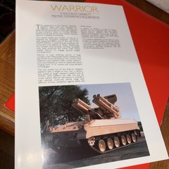 VTG 1988 GKN Sankey Brochures & Folder Warrior Desert Fighting Military Vehicle