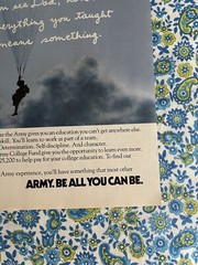 Vintage 1988 Army Recruitment Print Ad Dear Dad: Real Courage