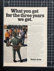 US Army Military Your Best Move Visit New Places Vintage Print Ad 1973