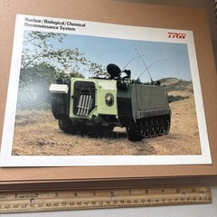 Vintage 1988 TRW Nuclear Biological Chemical Reconnaissance Military Brochure
