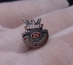 Coro United States Treasury Department 20 Year Service Pin Sterling Silver