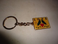 U S Post Office Pins Flag & Parrots & Keyring 3 items