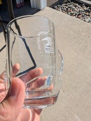 United States Postal Service Us Mail Employee Award Clear Mug Glass Lot Of 2