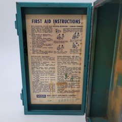 Vintage 1969 Florida State Road Dept First Aid Kit Metal Box MSA USA