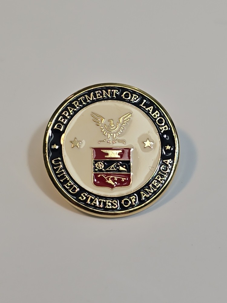 Department of Labor Lapel Pin United States of America