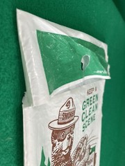 Original Plastic SMOKEY THE BEAR LITTER Bag 1960s GREEN CLEAN SCENE Trash Sack