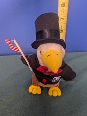 Patriotic Uncle Sam The Eagle 7” USPS Postal Plush Collectible Beanie Belly