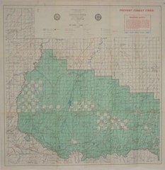 Official USDA 1965 SITGREAVES NATIONAL FOREST Chevelon-Heber Hunters’ Map Trails