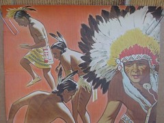 (4) NATIONAL TUBERCULOSIS ASSOCIATION Native American CHRISTMAS SEALS POSTER