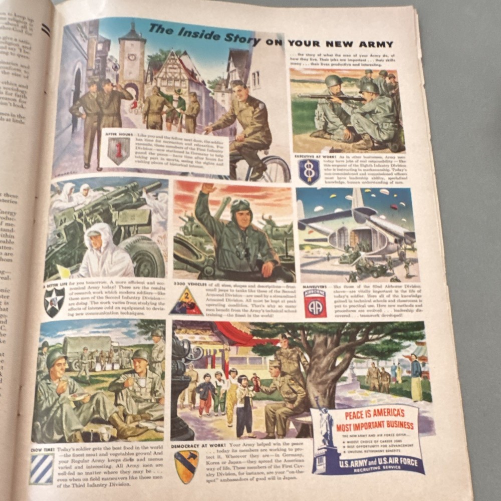 U.S. Army & U.S. Air Force Recruiting Service Print Ad «Peace Is America’s…»