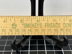 Vintage 1960s Smokey The Bear Prevent Forest Fires Old Natural Wood School Ruler