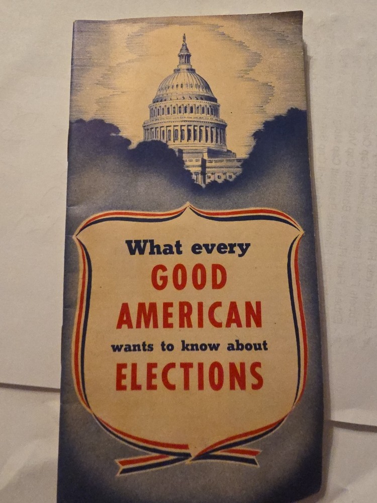 Presidential Election Pamphlet 1948 Kansas City Power and Light