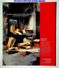 USPS United States Postal Service 2001 Trade Print Magazine Ad Poster ADVERT