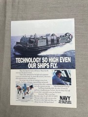 You and the Navy Full Speed Ahead Technology So High Even Our Ships Fly Ad 1991
