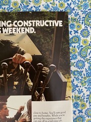 Vintage 1988 Army Reserve Recruitment Print Ad Something Constructive