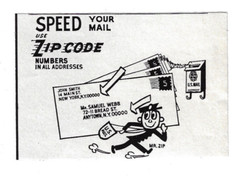 United States Postal Service Zip Codes Print Ad Vintage Advertisement 1968