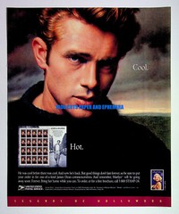 James Dean USPS Stamps 1996 Trade Print Magazine Ad Poster ADVERT