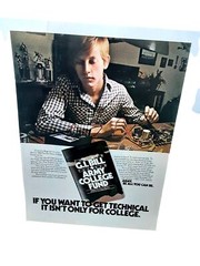 1987 US Army GI Bill College Fund Original Print Ad 80s