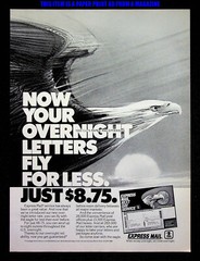USPS Express Mail 1988 United States Postal Service Print Magazine Ad Poster