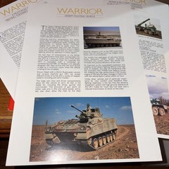 VTG 1988 GKN Sankey Brochures & Folder Warrior Desert Fighting Military Vehicle
