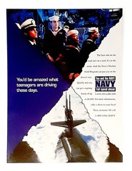 United States Navy ad original 1995 recruiting print advertisement