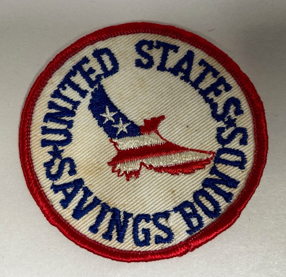 Vtg Bicentennial US Savings Bonds Promotional Advertising Patch (A2)